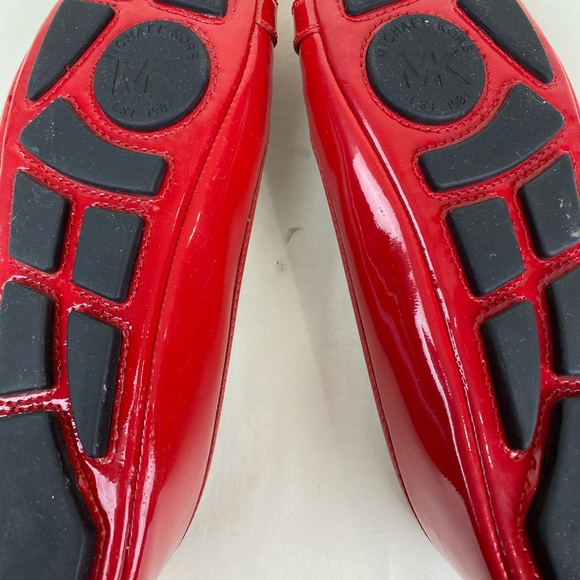 Michael Kors-Flat Shoes-Red-w/ MK logo -Size 6 - Picture 4 of 4